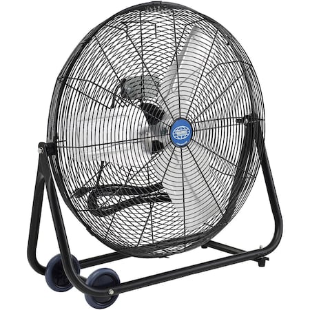 Global Industrial Portable Tilt Floor Fan, 24 in Blade Dia, 120V 292594